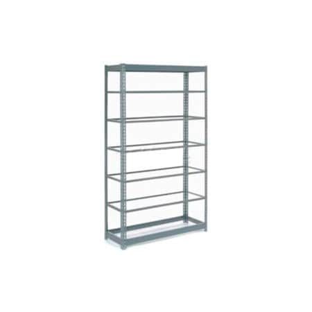 Heavy Duty Shelving 48W X 24D X 84H With 7 Shelves - No Deck - Gray